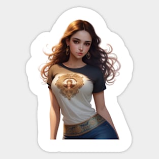 beautiful woman Sticker